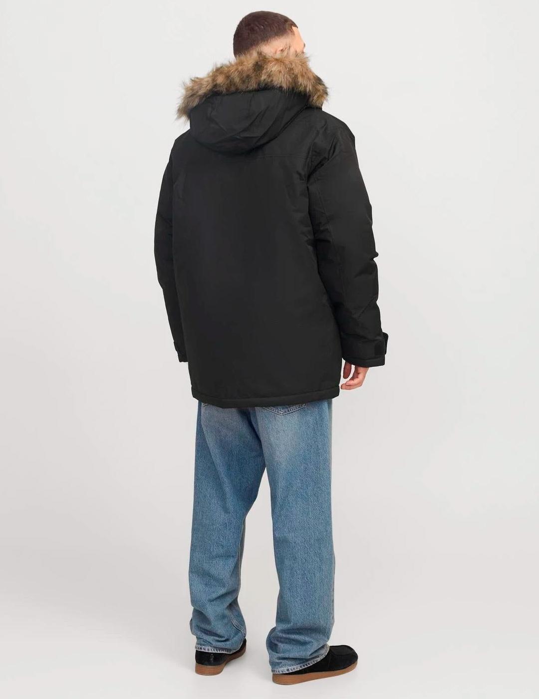 Chaqueta Jack & Jones 'Star Parka' Negro Hombre