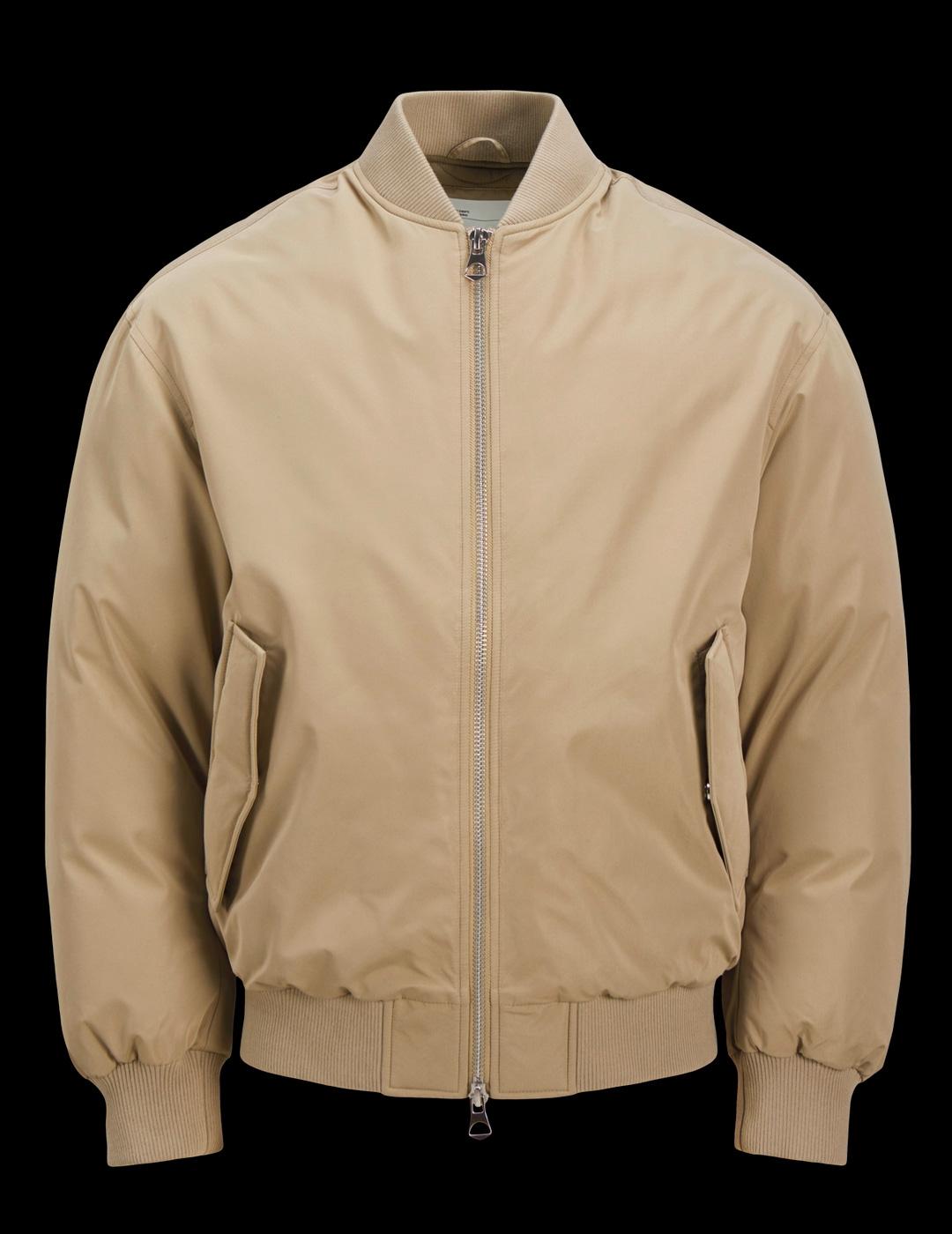 Chaqueta Jack & Jones KINETIC beige estilo bomber
