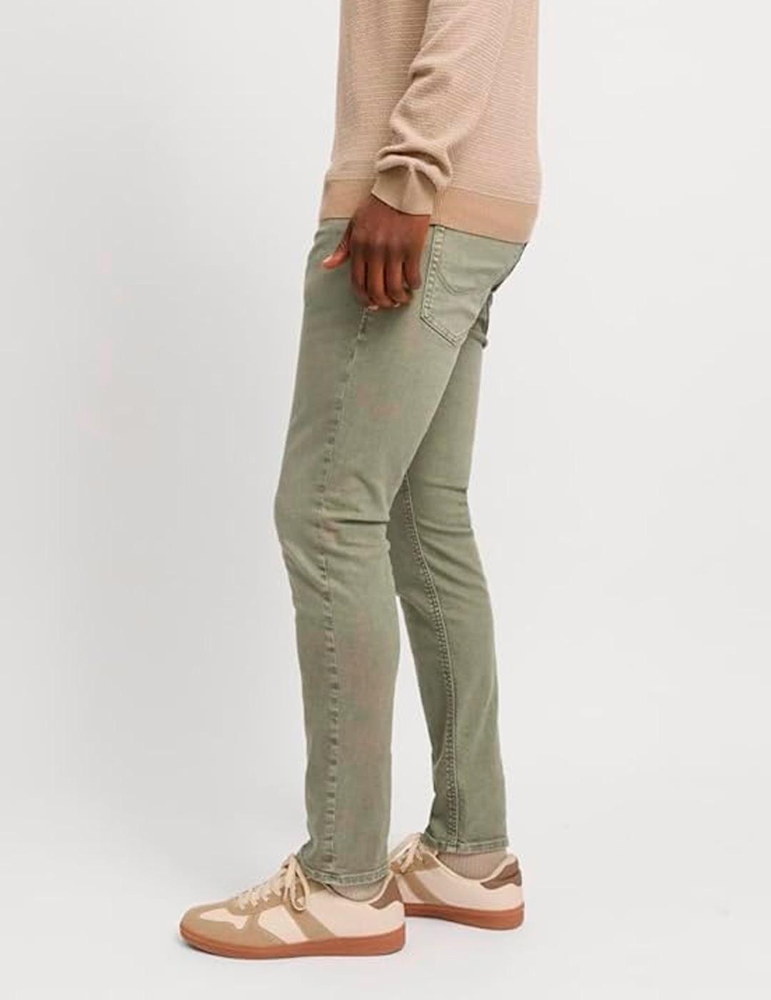 Vaquero Jack & Jones 'Glenn Slim Fit' Gris Verdoso Hombre