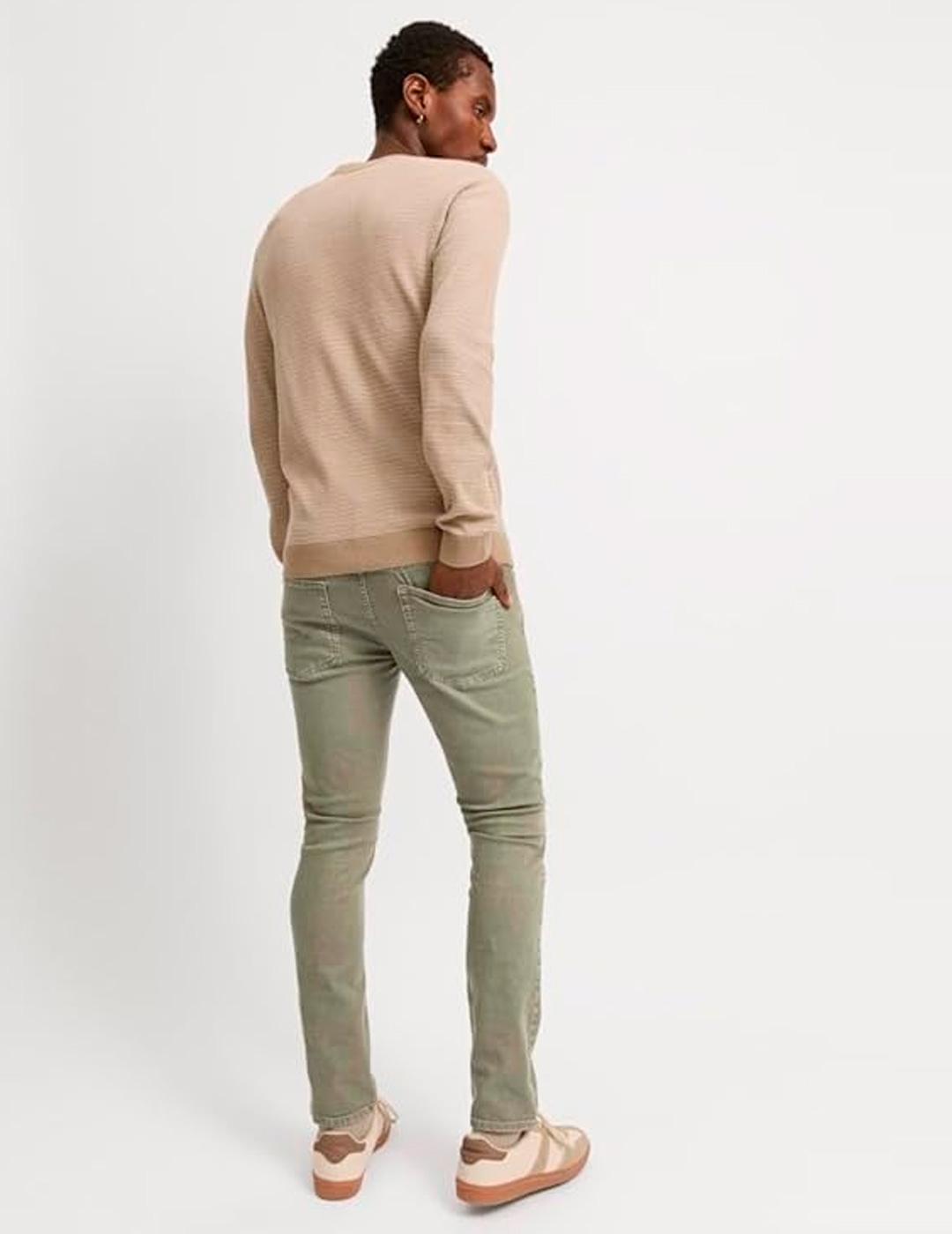 Vaquero Jack & Jones 'Glenn Slim Fit' Gris Verdoso Hombre