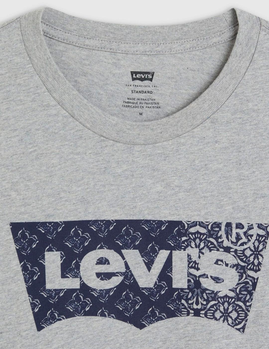 Camiseta Levi´s 'Logo Fill Bandana' Gris Hombre