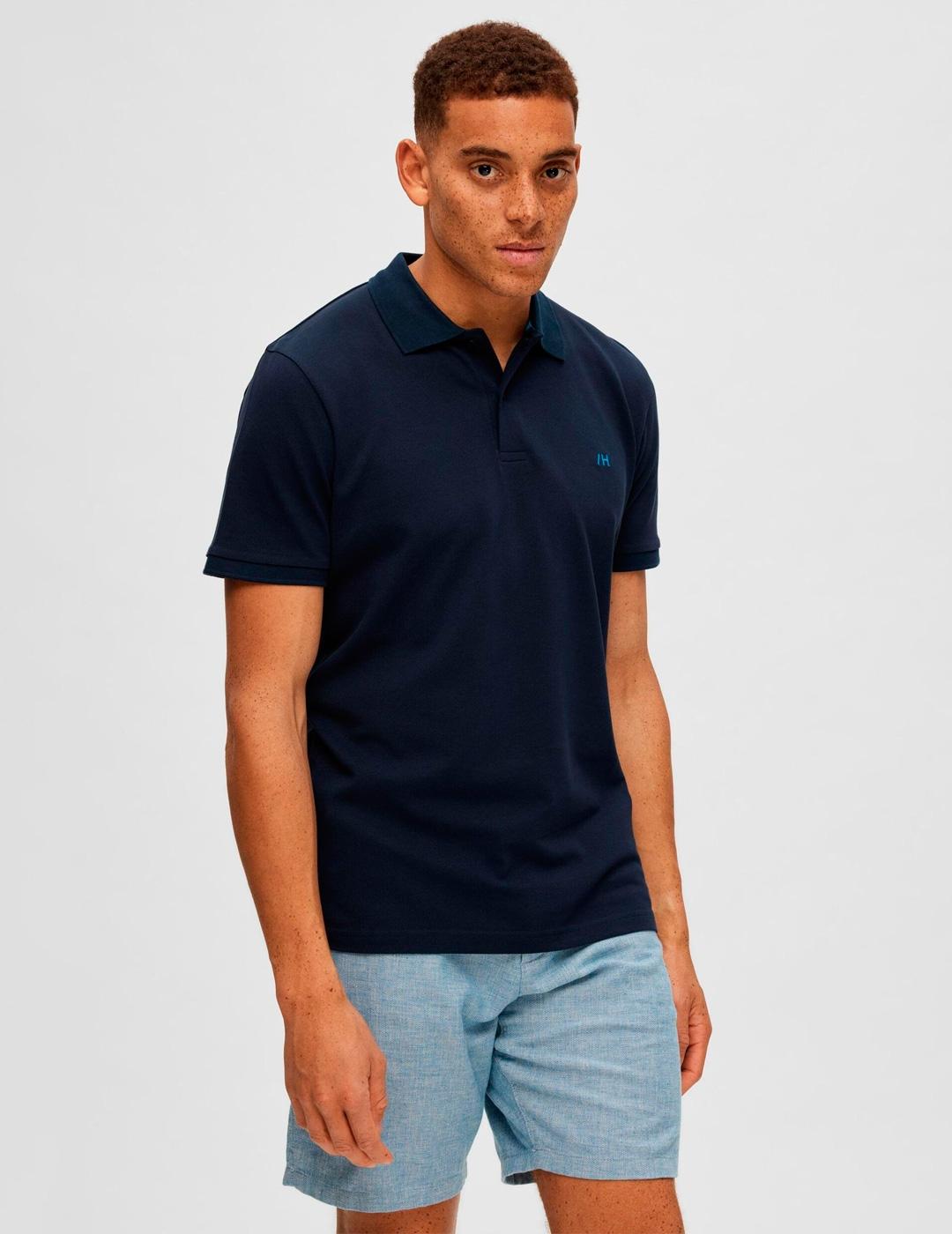 Polo Selected 'Dante' Marino Hombre