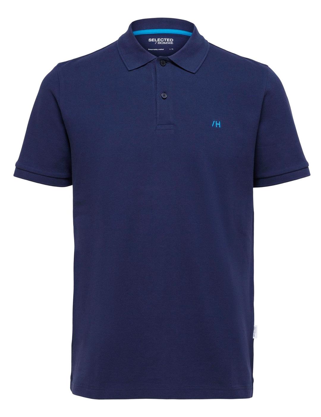 Polo Selected 'Dante' Marino Hombre