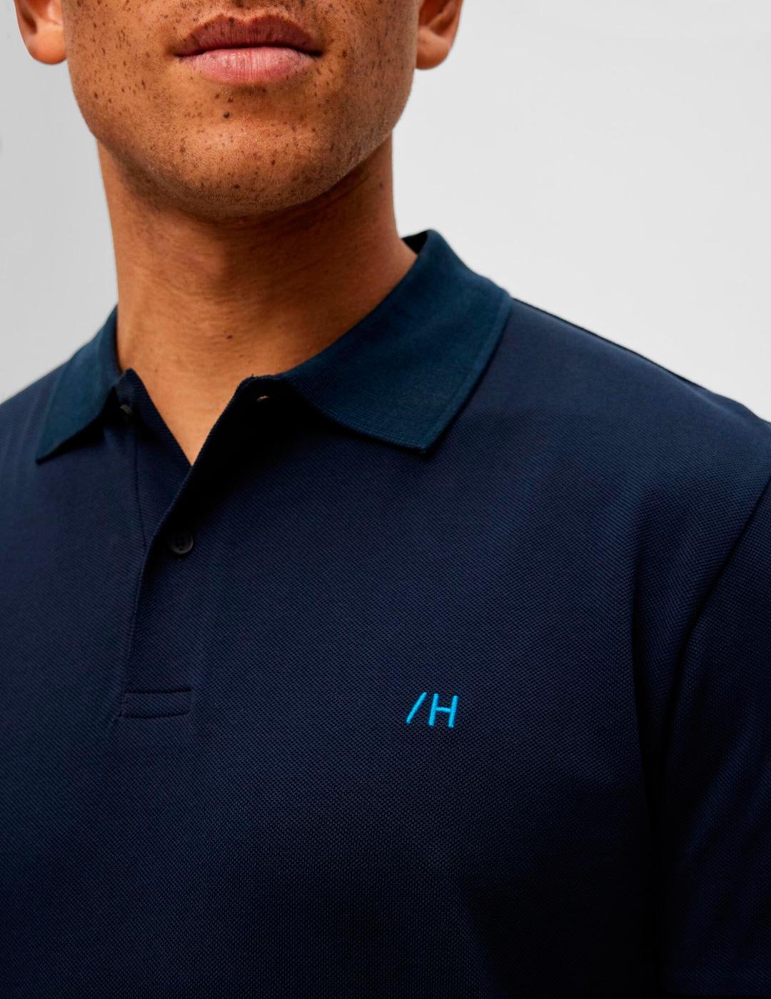 Polo Selected 'Dante' Marino Hombre