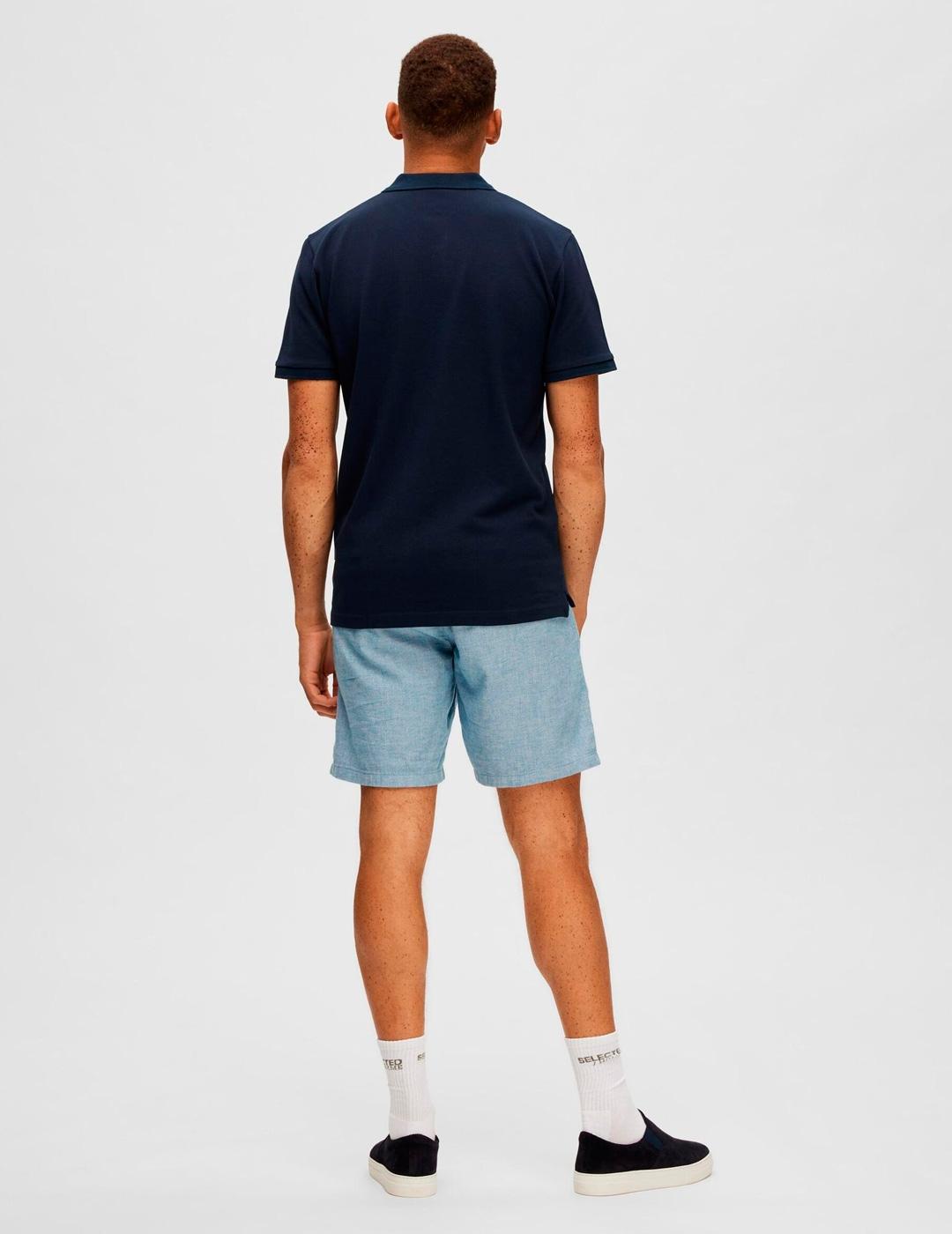 Polo Selected 'Dante' Marino Hombre