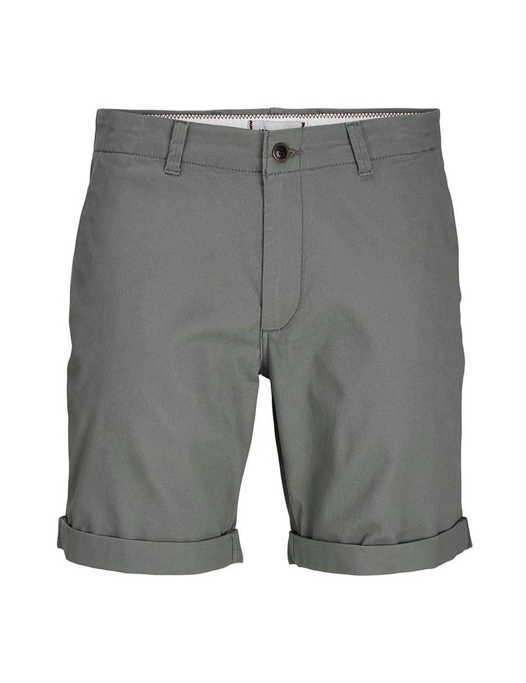 Short chino Jack & Jones DAVE gris verdoso para hombre