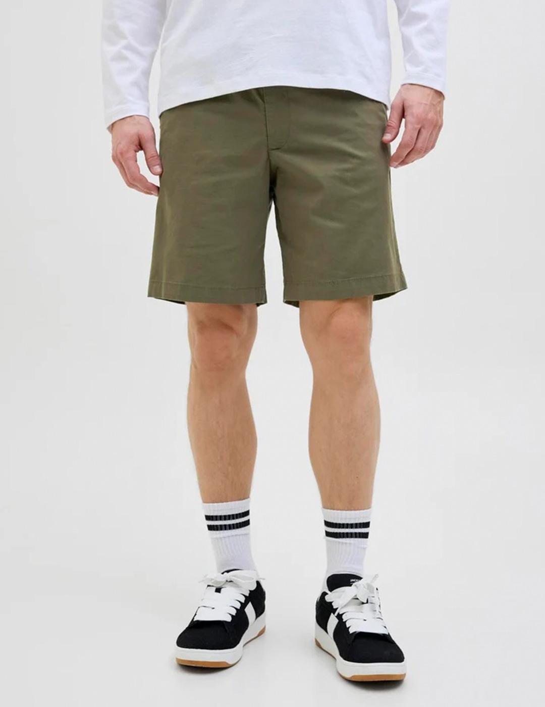 Bermuda Jack & Jones AIDEN caki con cordón