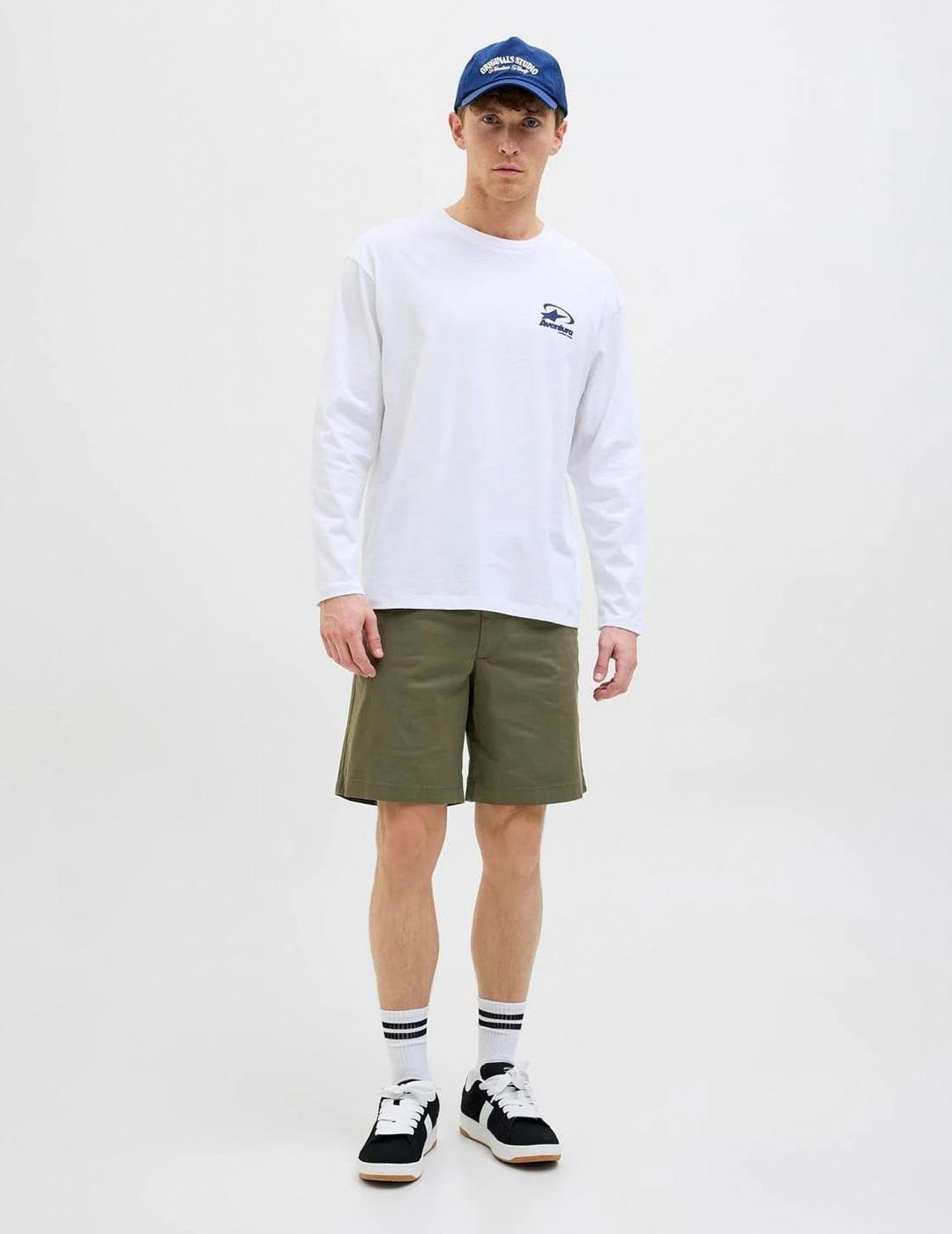 Bermuda Jack & Jones AIDEN caki con cordón