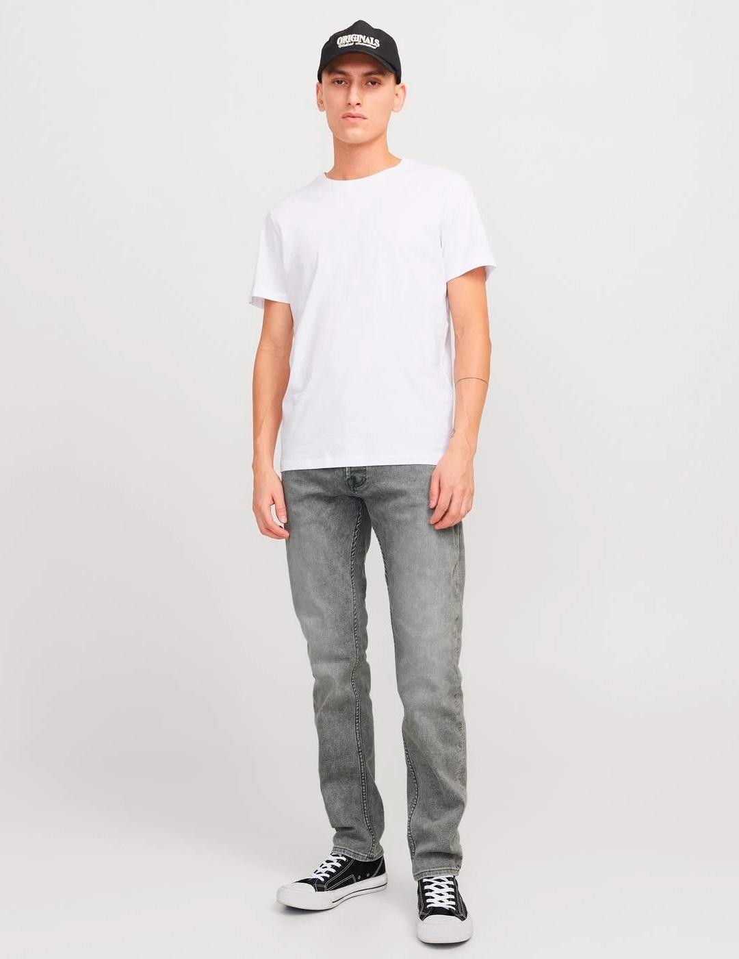 Vaquero Jack & Jones 'Glenn Slim Fit' Gris Hombre