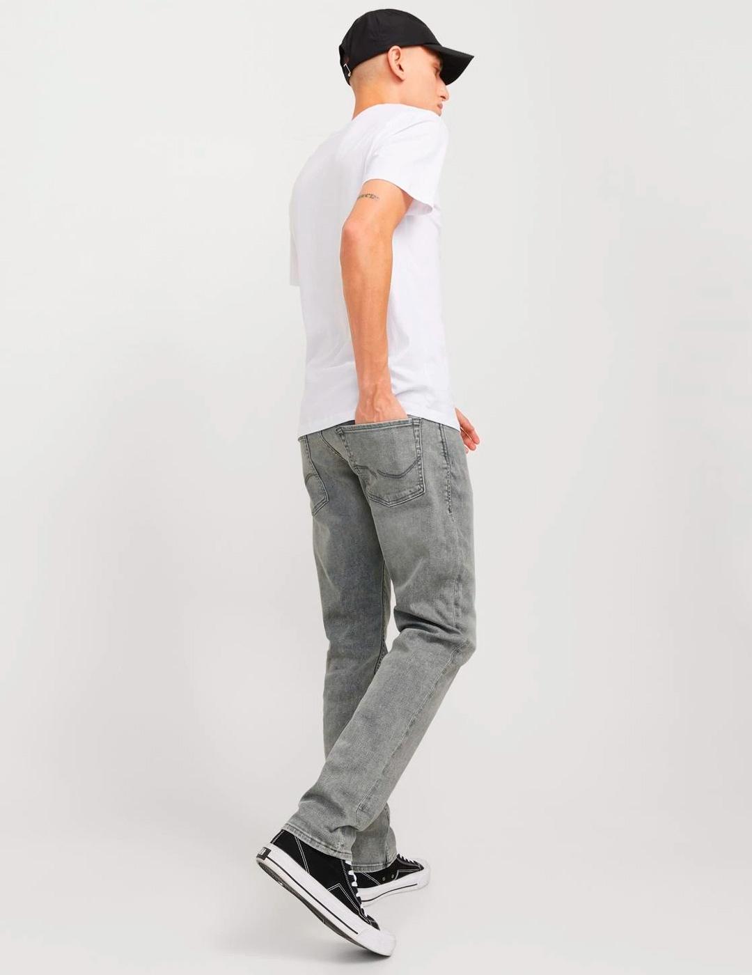 Vaquero Jack & Jones 'Glenn Slim Fit' Gris Hombre