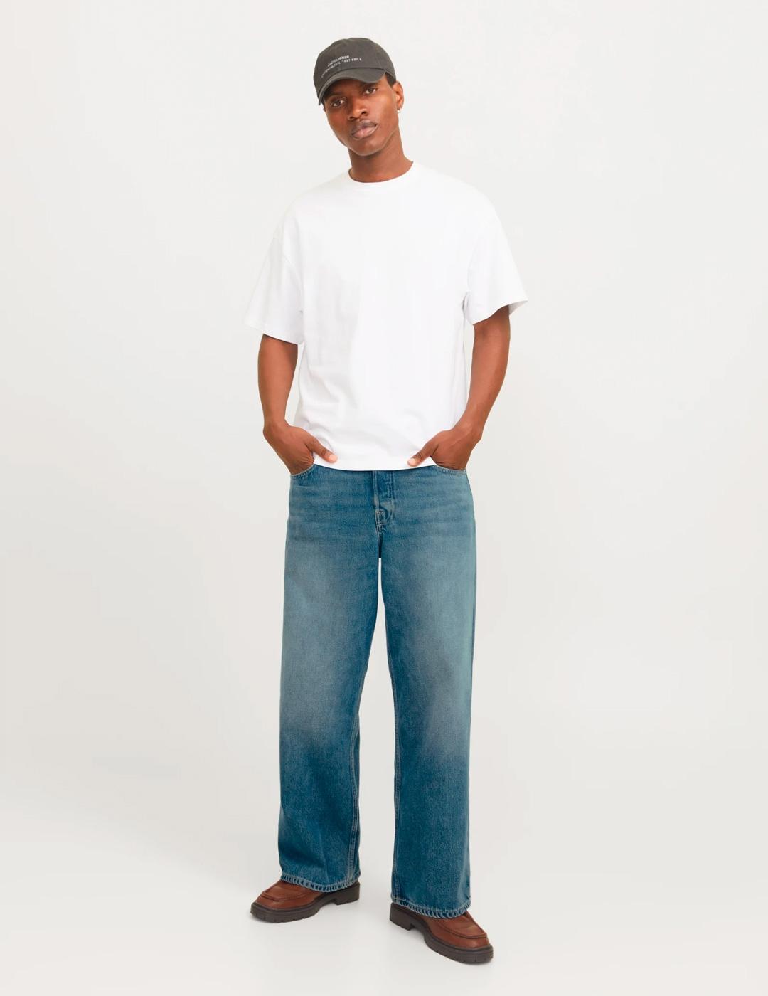 Vaquero Jack & Jones 'Dave' Wide Leg Blue Denim Hombre