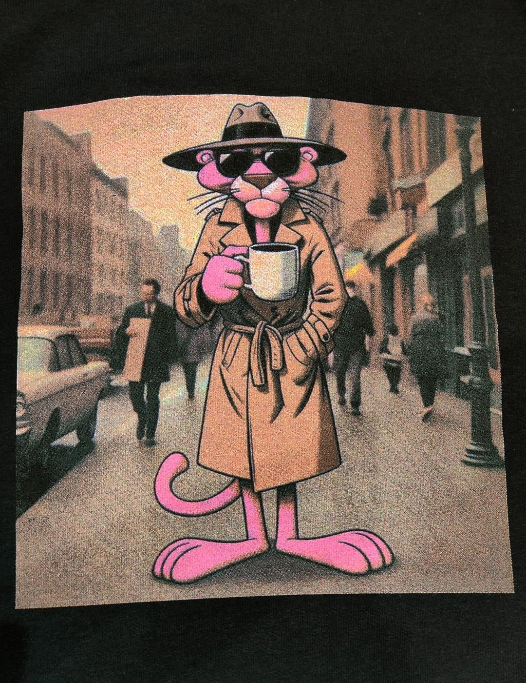 Camiseta TYS 'James Pink' Negro Unisex