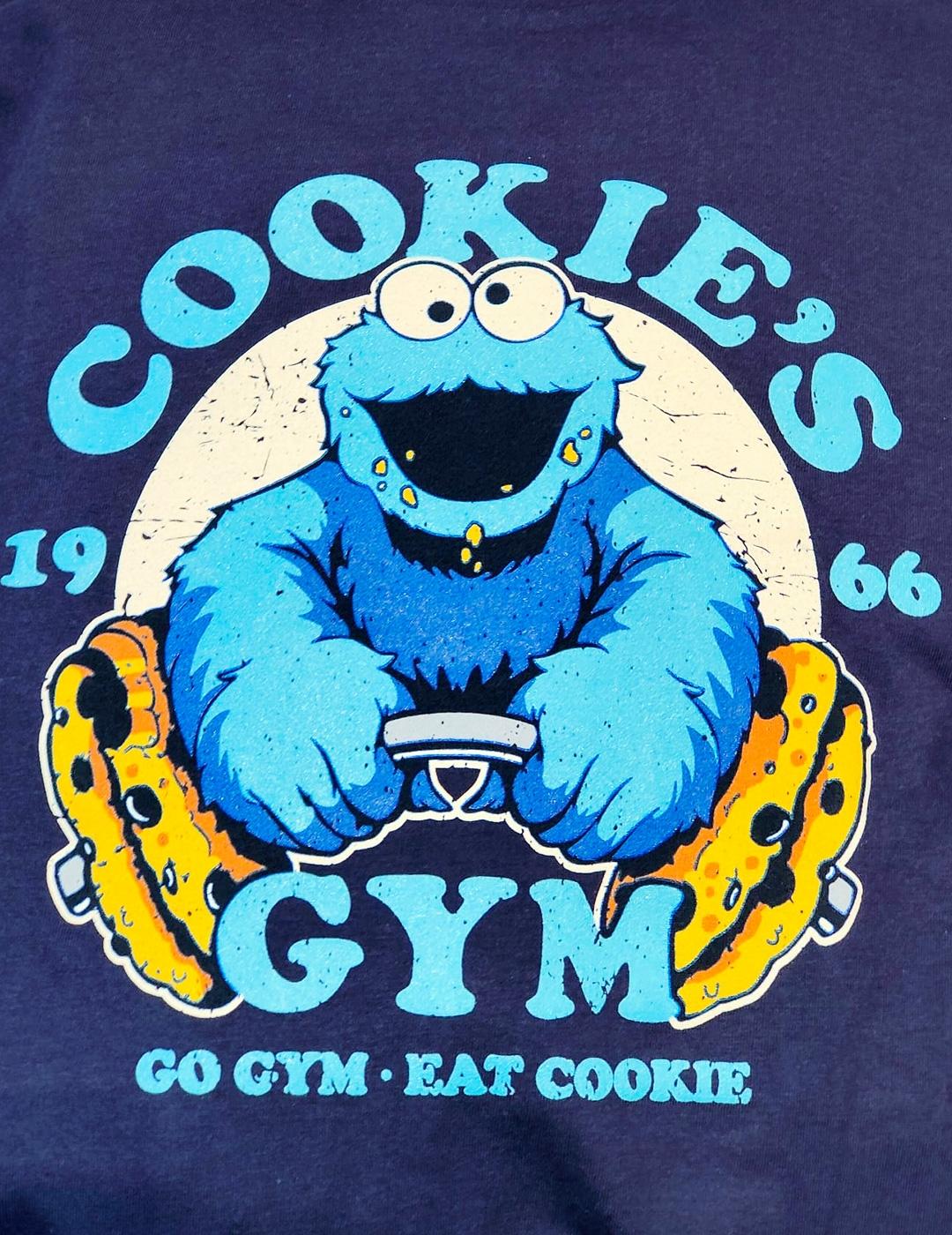 Camiseta TYS 'Cookiesgym' Marino Unisex