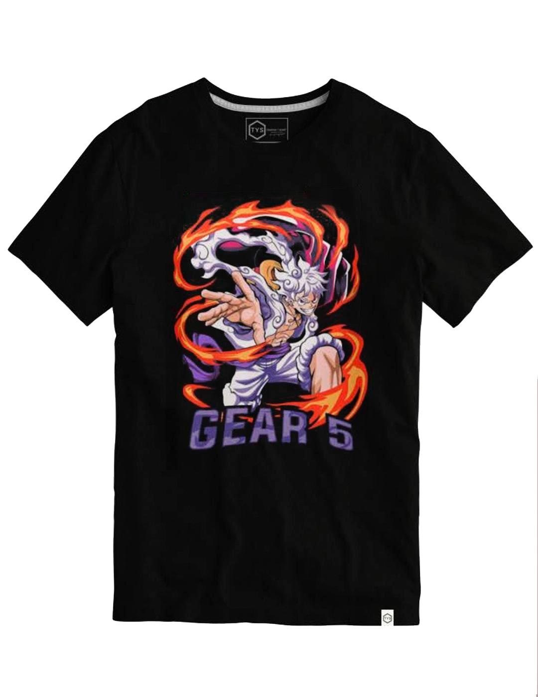 Camiseta TYS 'Llamarada' Negro Unisex