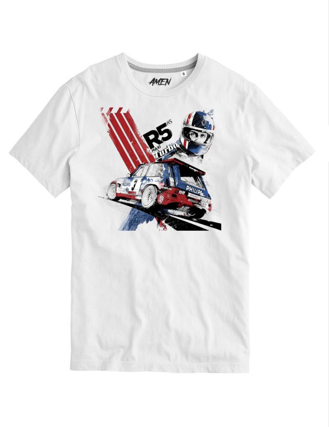 Camiseta A.M.E.N 'R5' Blanco Hombre