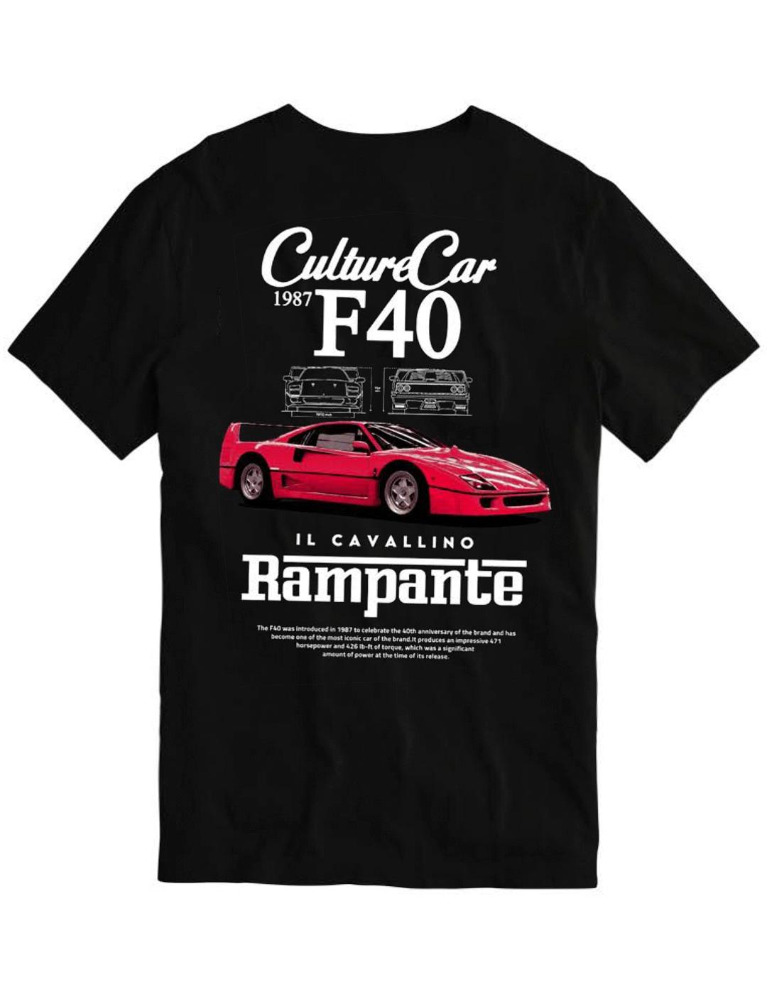 Camiseta TYS 'Cavallino RLX' Negro