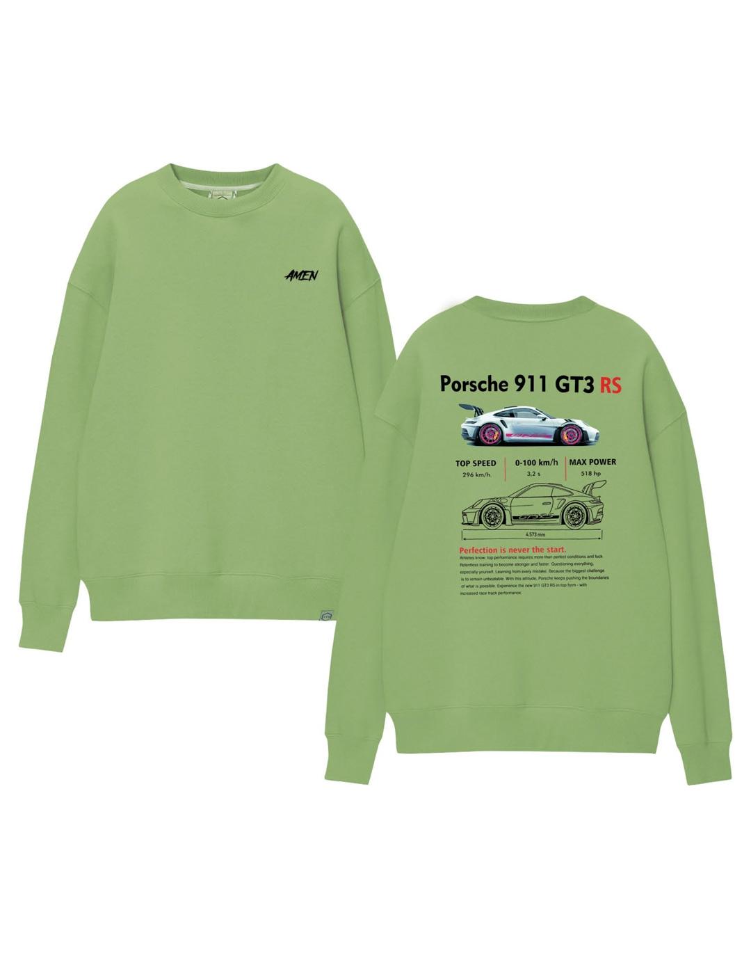 Sudadera A.M.E.N '911' Verde Hombre