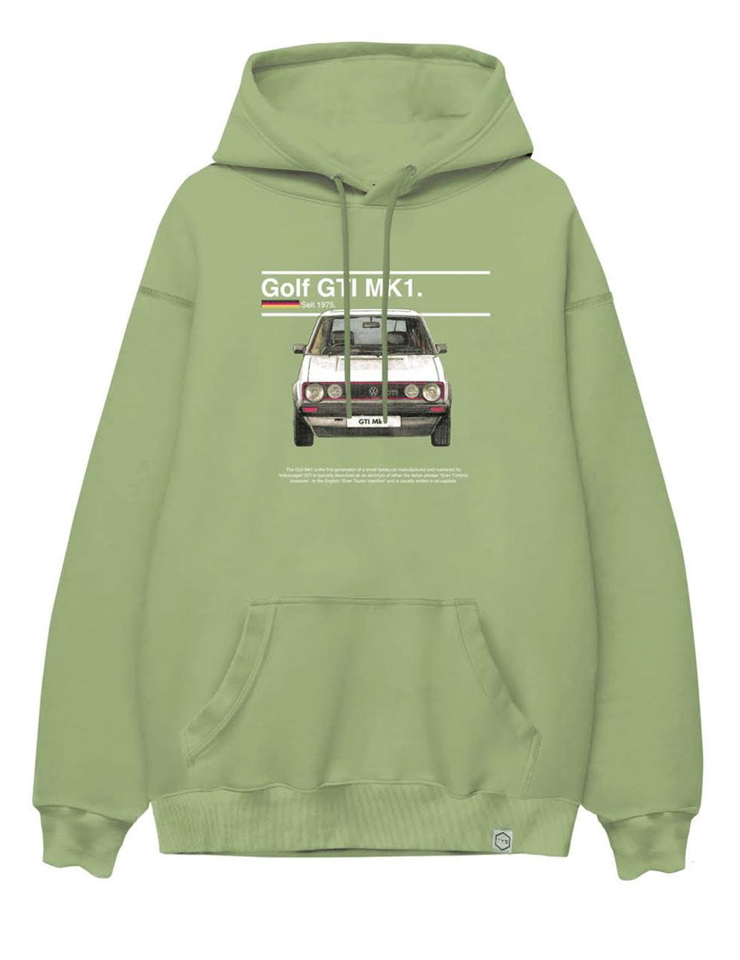 Sudadera A.M.E.N 'GTI' Capucha Verde Hombre