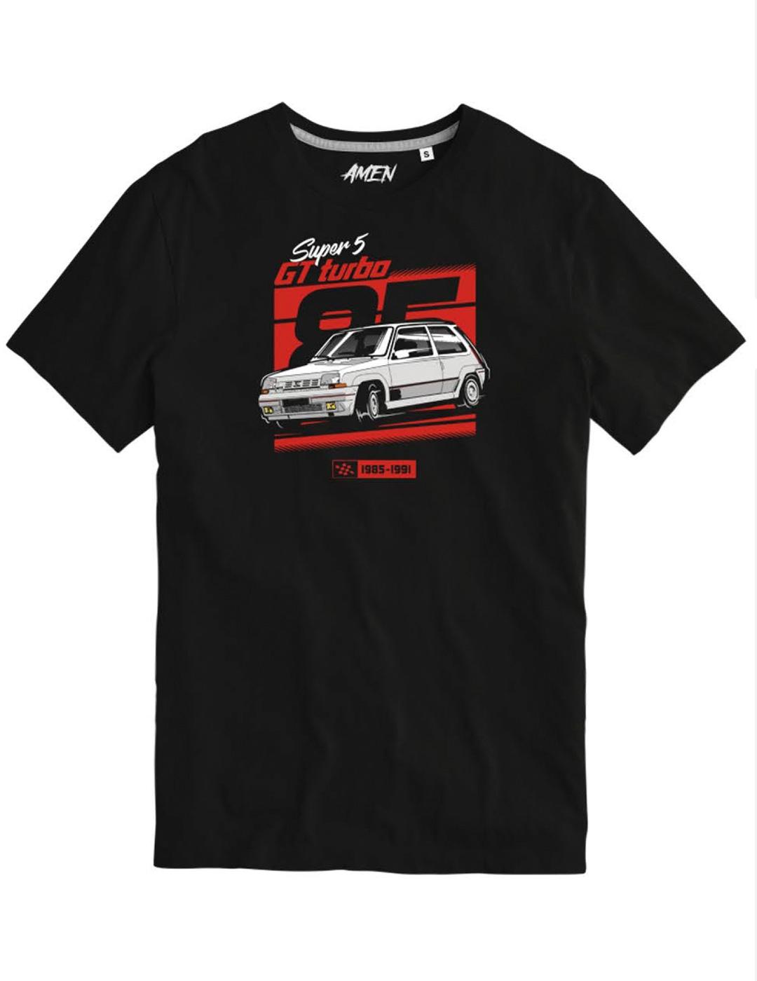 Camiseta A.M.E.N 'R5 Super Cinco' Negro Hombre