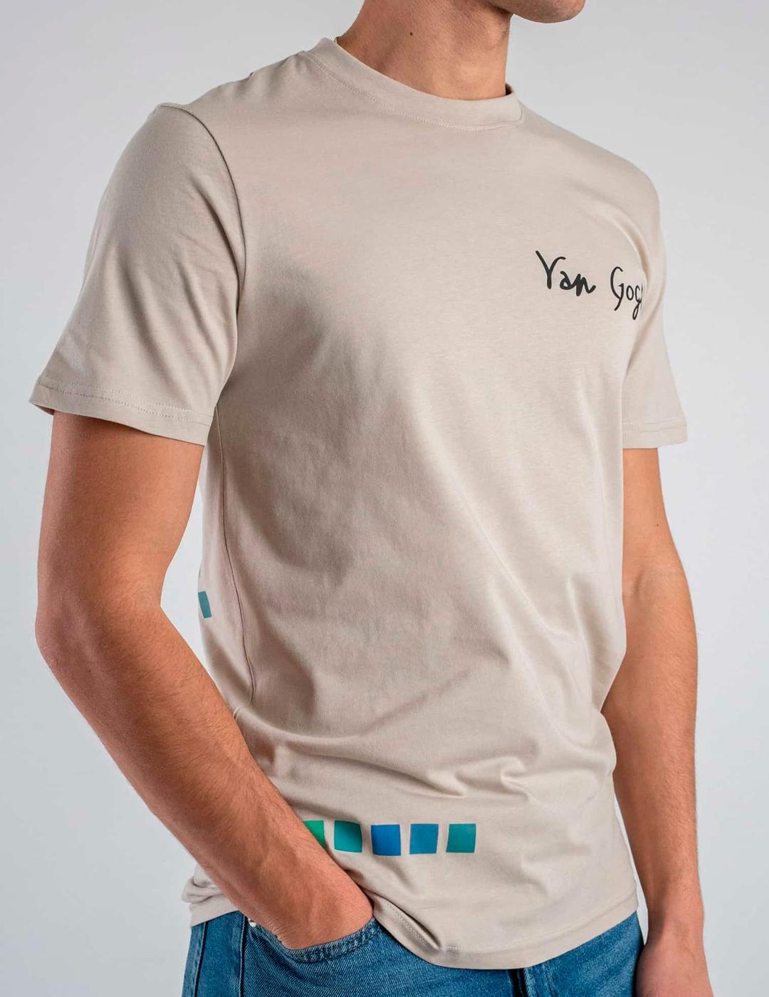 Camiseta Only & Sons 'Van Gogh' Beige Hombre