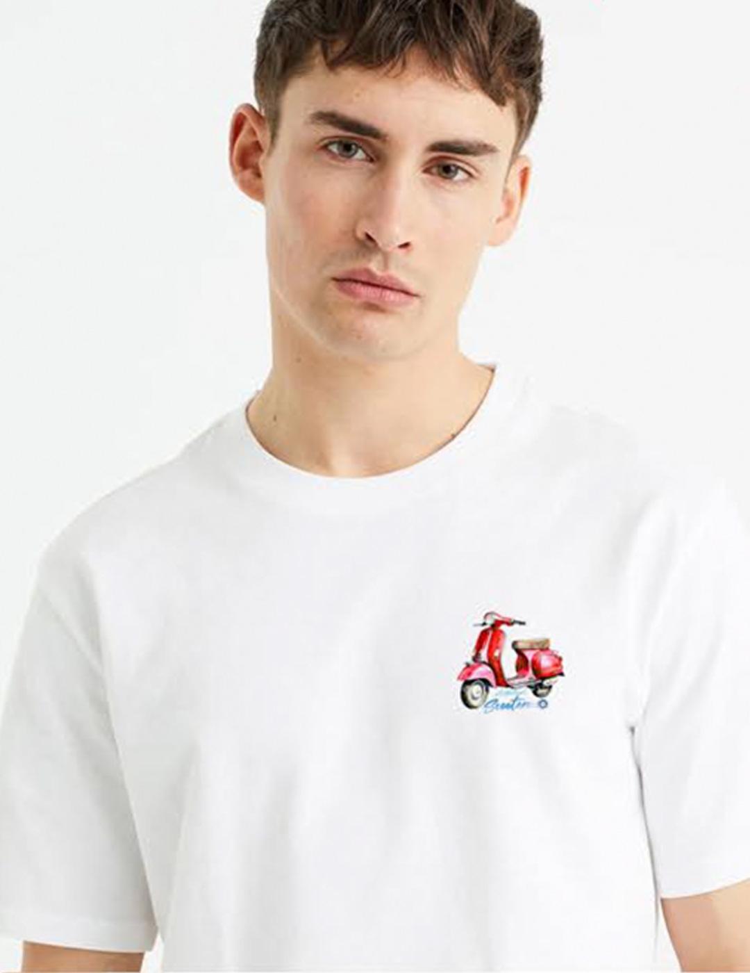 Camiseta Scooter SORRENTO blanco para hombre