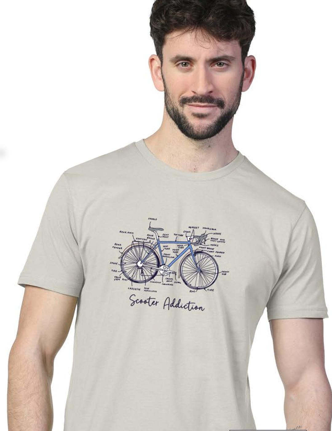 Camiseta Scooter BICIPART beige para hombre