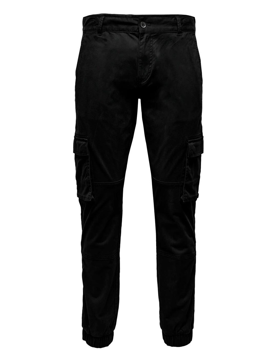 Jogger Only & Sons CAM STAGE cargo negro para hombre