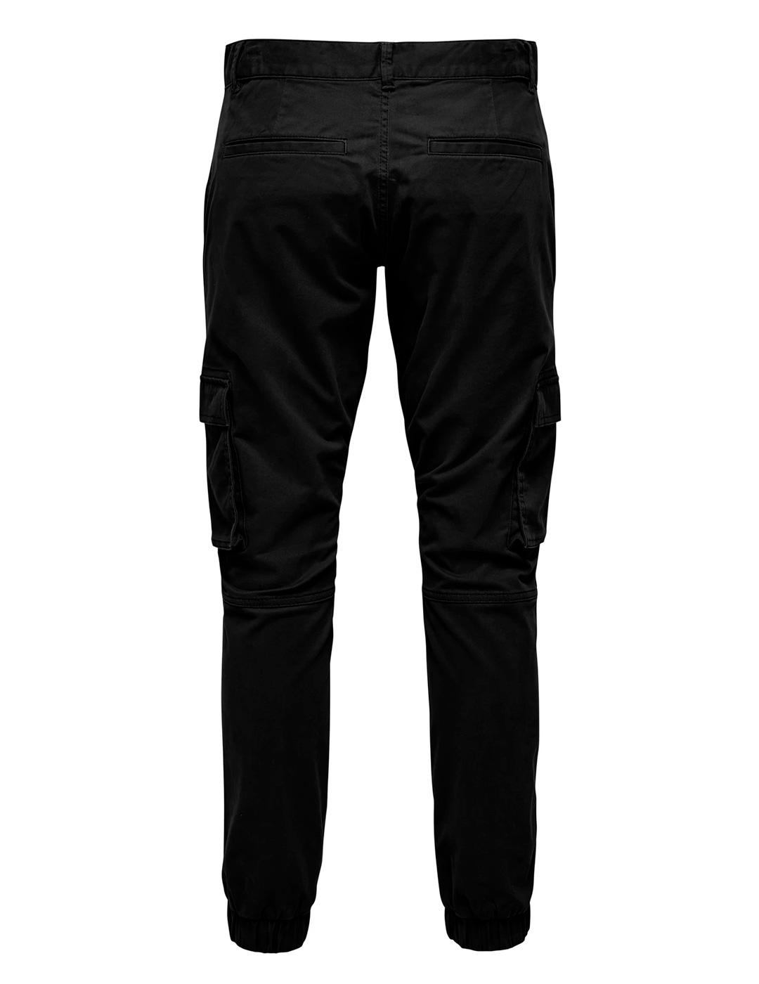 Jogger Only & Sons CAM STAGE cargo negro para hombre