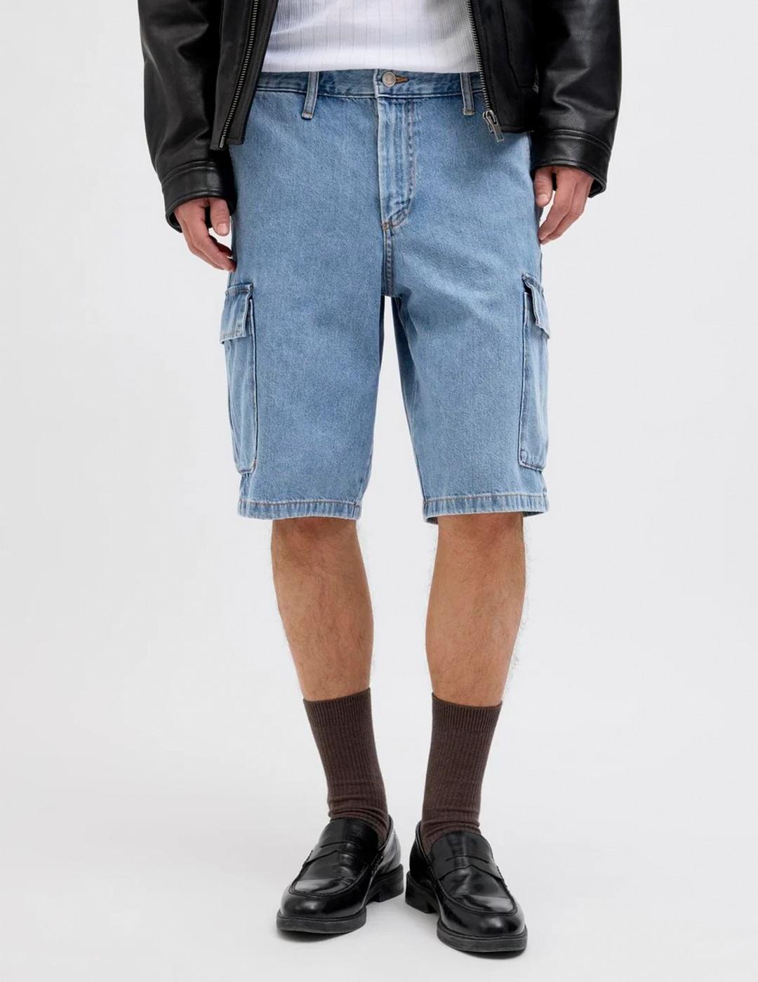 Bermuda Jack & Jones BILL WIDE azul para hombre