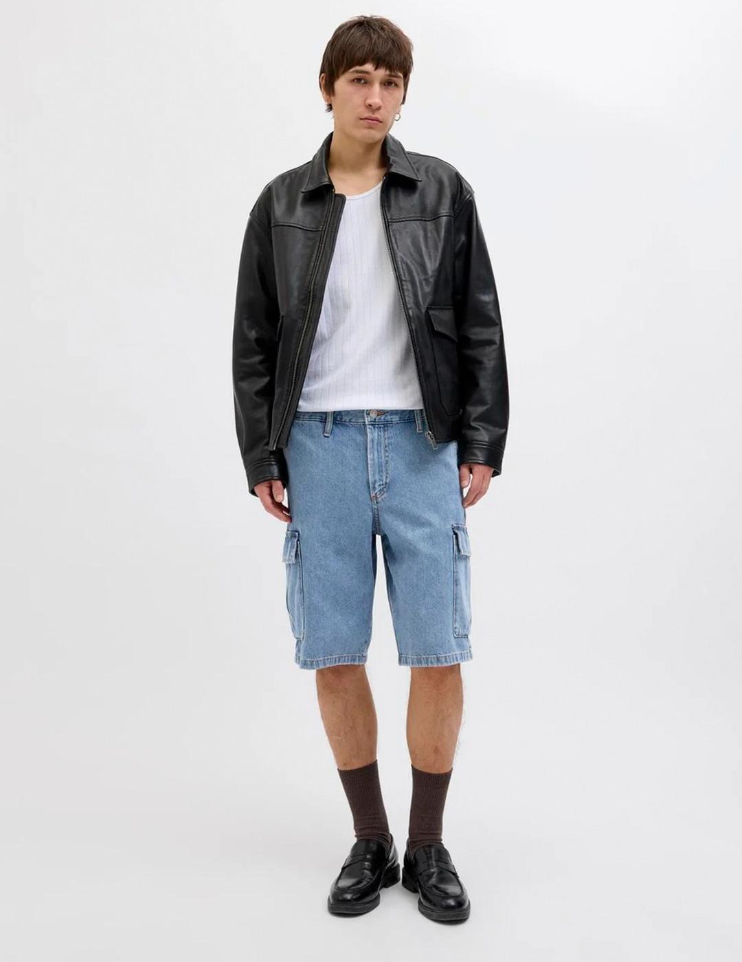 Bermuda Jack & Jones BILL WIDE azul para hombre