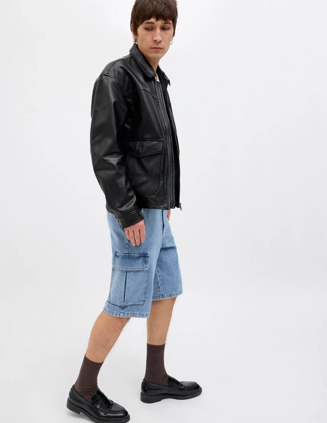 Bermuda Jack & Jones BILL WIDE azul para hombre