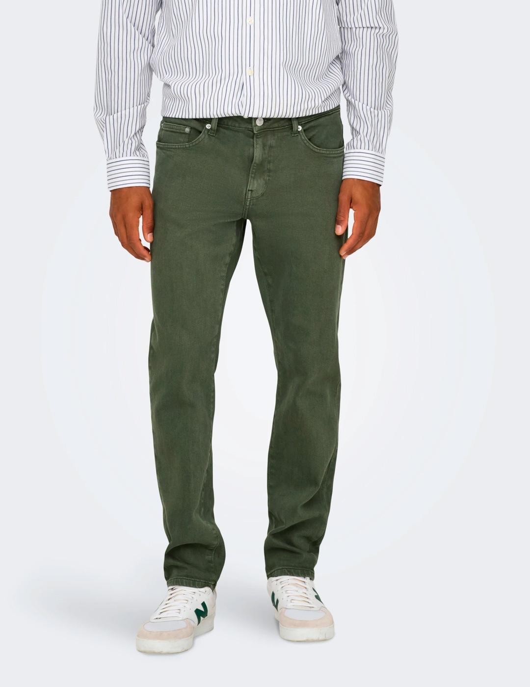 Vaquero Only & Sons WEFT verde para hombre