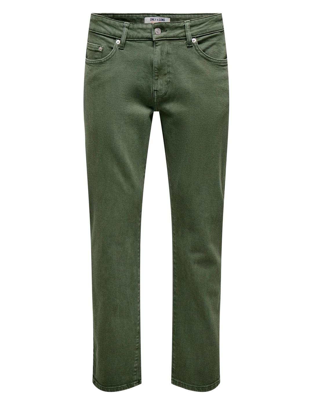 Vaquero Only & Sons WEFT verde para hombre