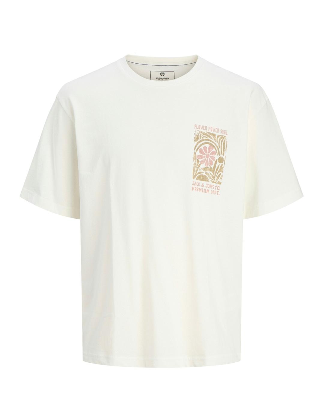 Camiseta Jack & Jones BLUMAX blanca hombre