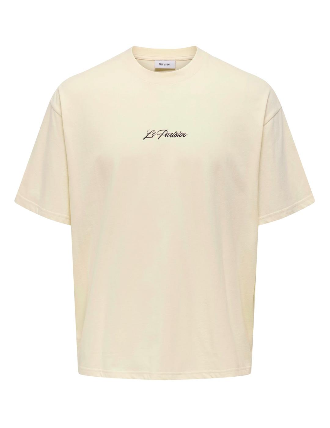 Camiseta oversize Only & Sons LOUIS crudo para hombre