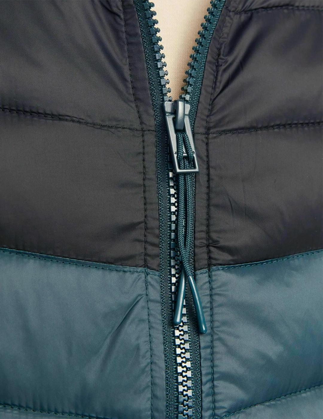 Chaqueta Jack & Jones SPRINT acolchada negro verde hombre