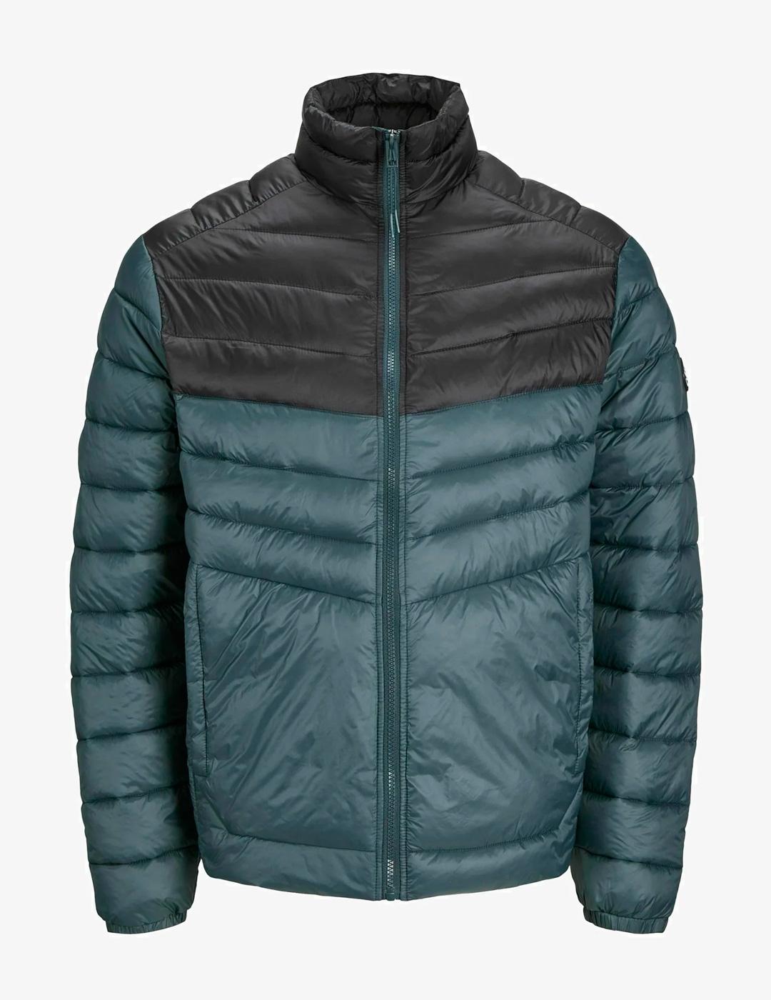 Chaqueta Jack & Jones SPRINT acolchada negro verde hombre