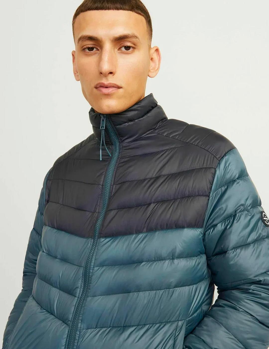 Chaqueta Jack & Jones SPRINT acolchada negro verde hombre