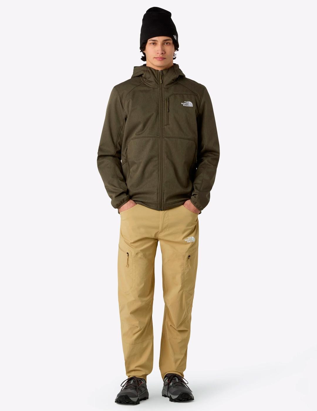 Chaqueta The North Face QUEST SOFTSHELL khaki para hombre