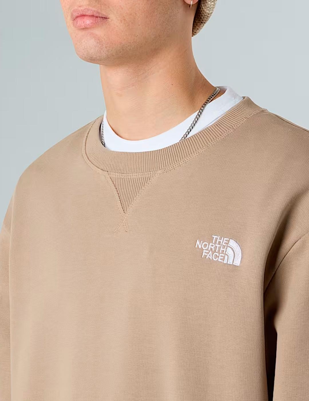 Sudadera The North Face ESSENTIAL LITE beige para hombre