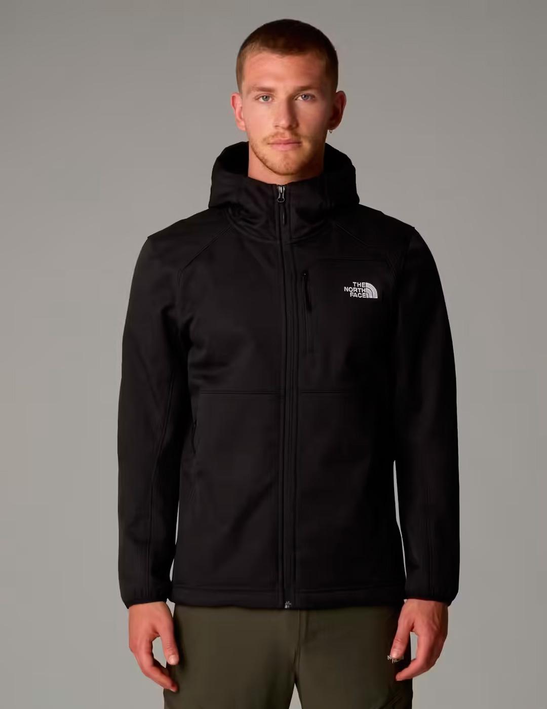 Chaqueta The North Face QUEST SOFTSHELL negra con capucha