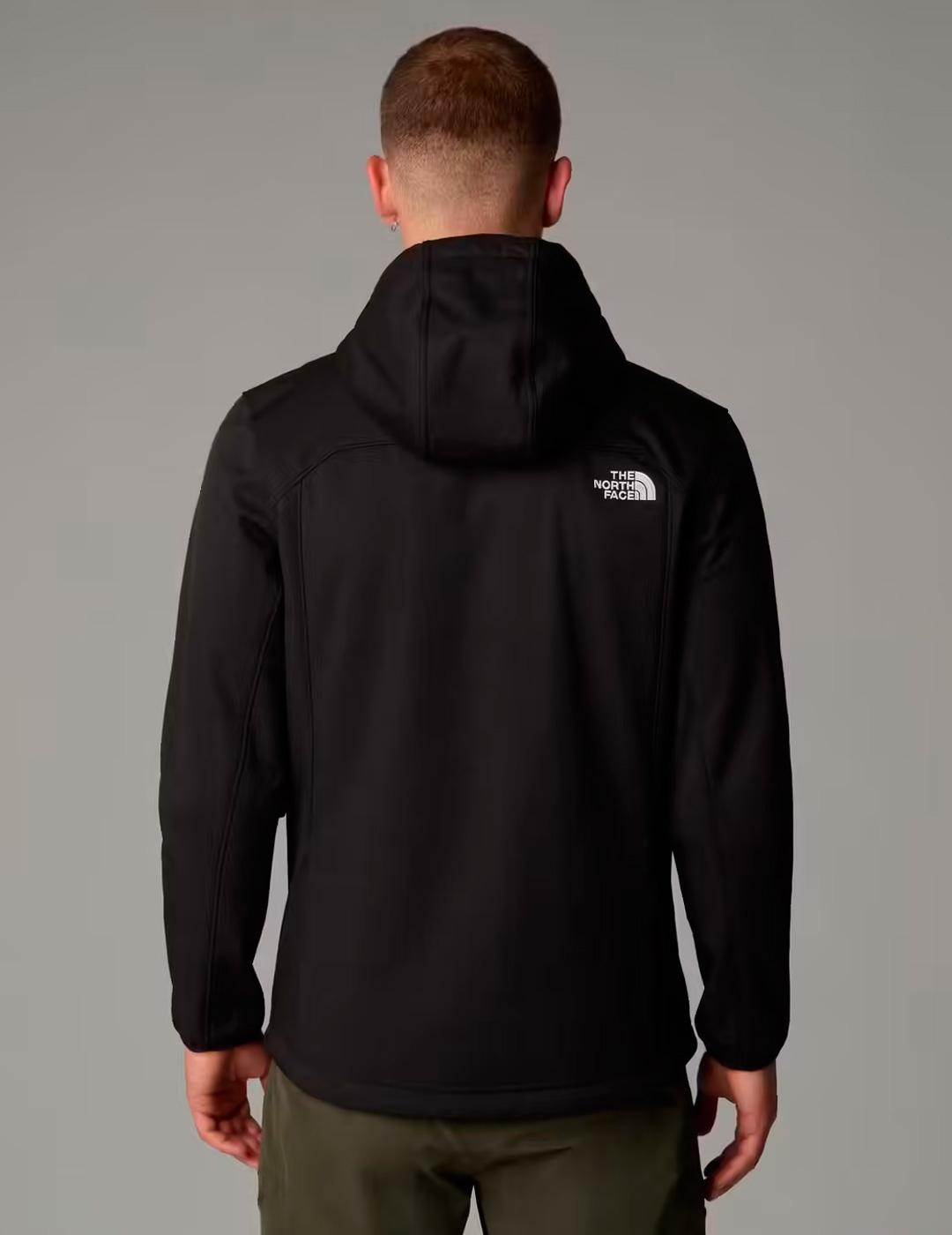 Chaqueta The North Face QUEST SOFTSHELL negra con capucha