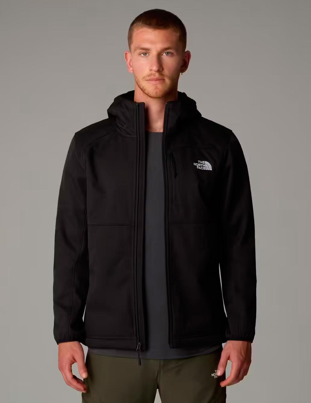 Chaqueta The North Face QUEST SOFTSHELL negra con capucha