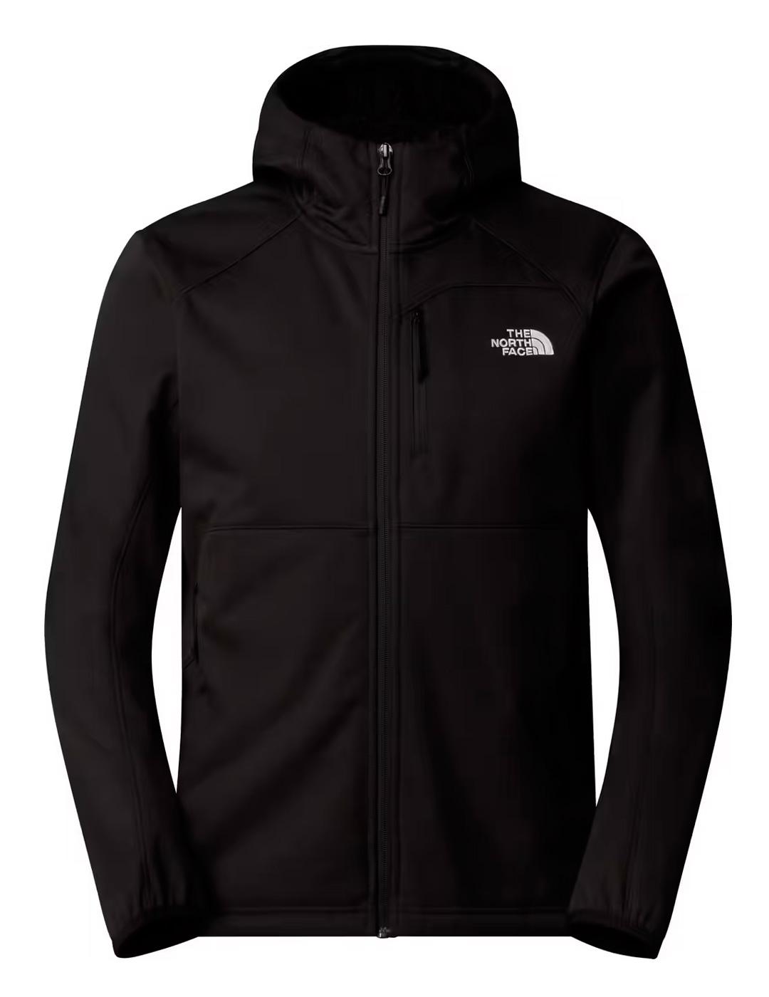 Chaqueta The North Face QUEST SOFTSHELL negra con capucha