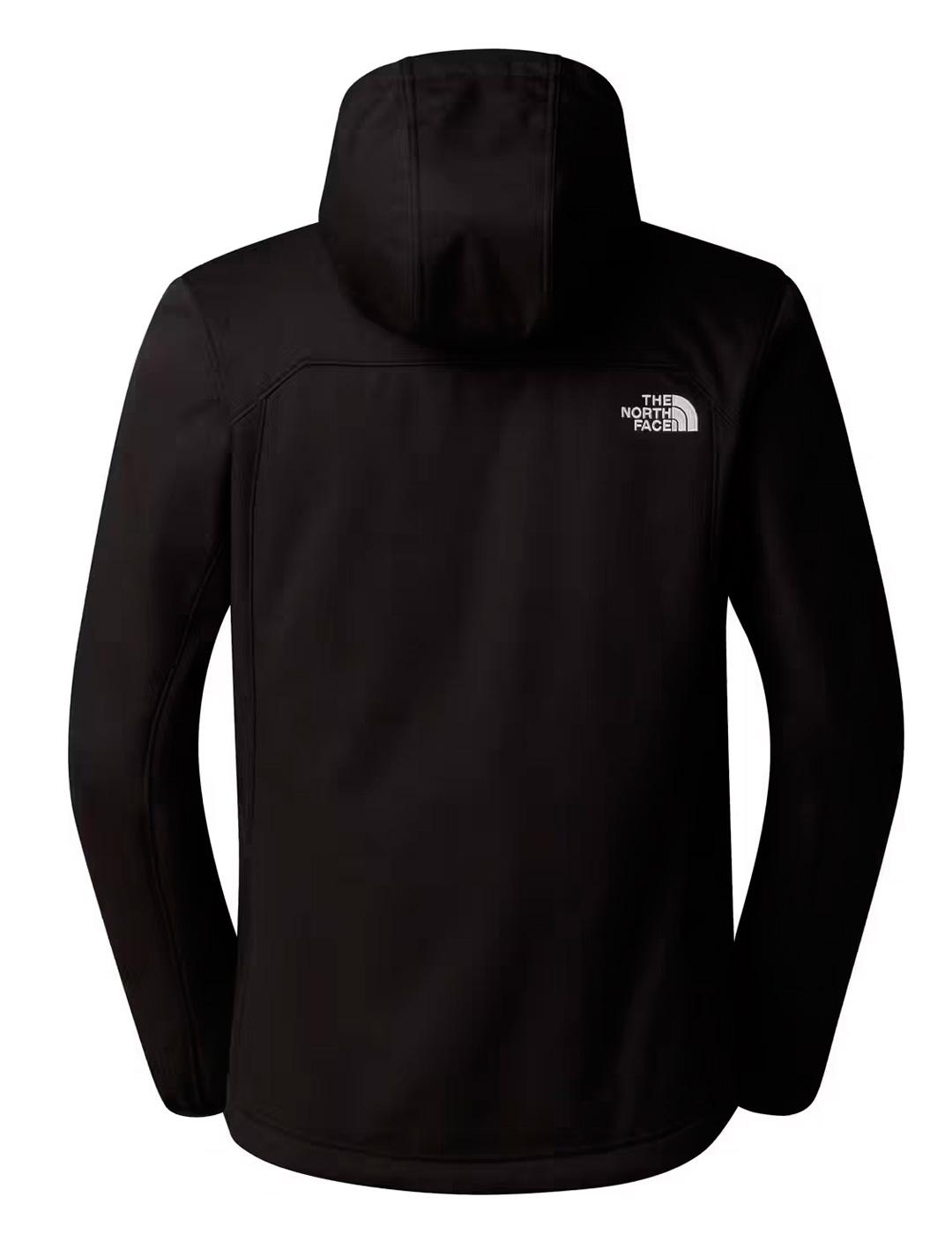 Chaqueta The North Face QUEST SOFTSHELL negra con capucha