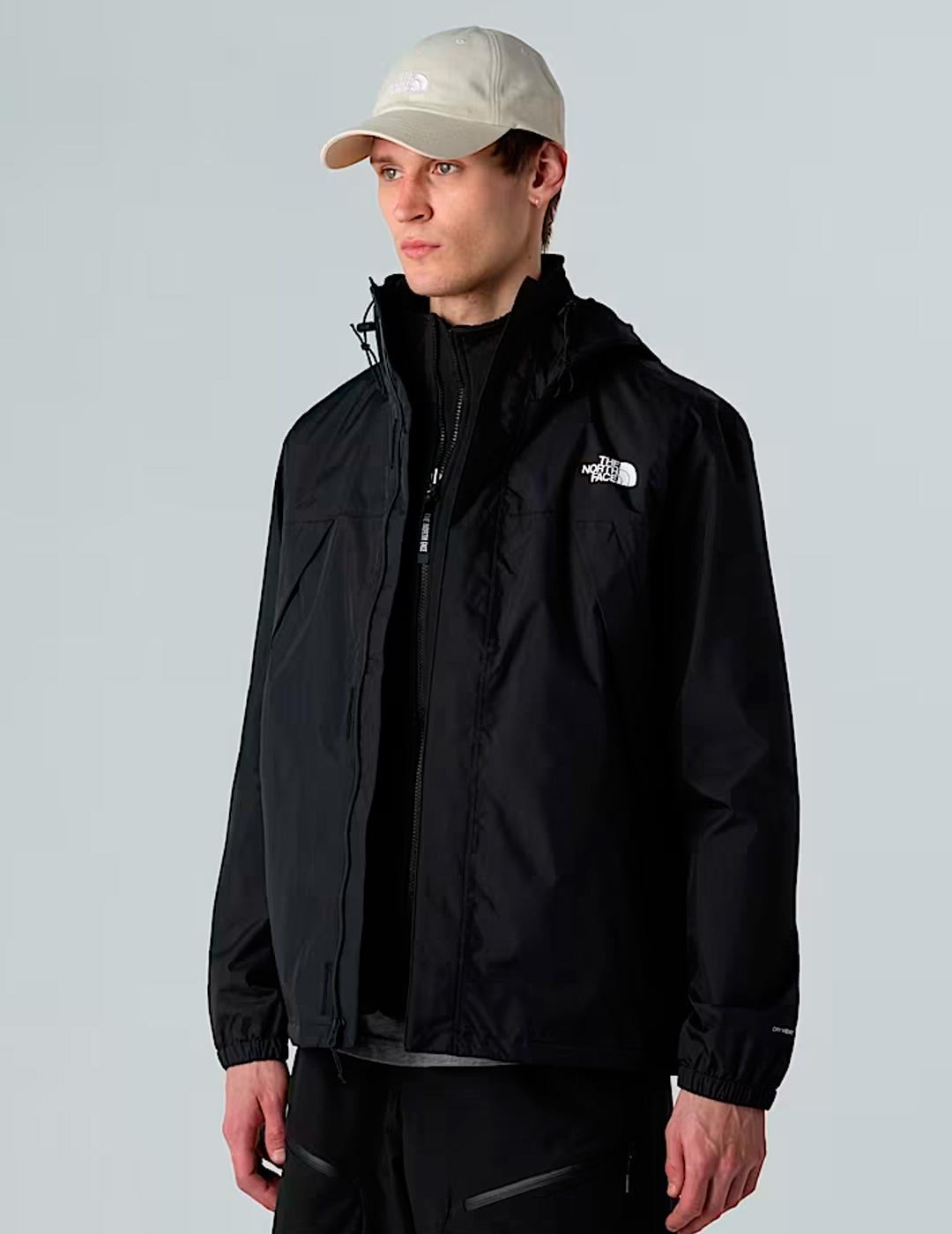 Chaqueta The North Face ANTORA negro para hombre con capucha