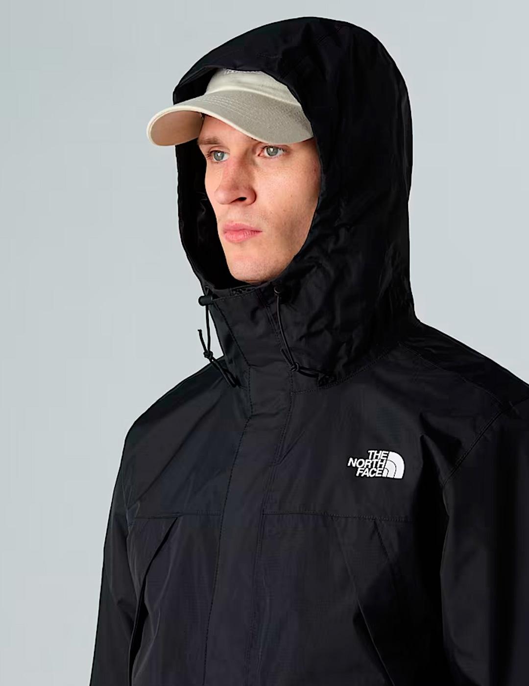 Chaqueta The North Face ANTORA negro para hombre con capucha
