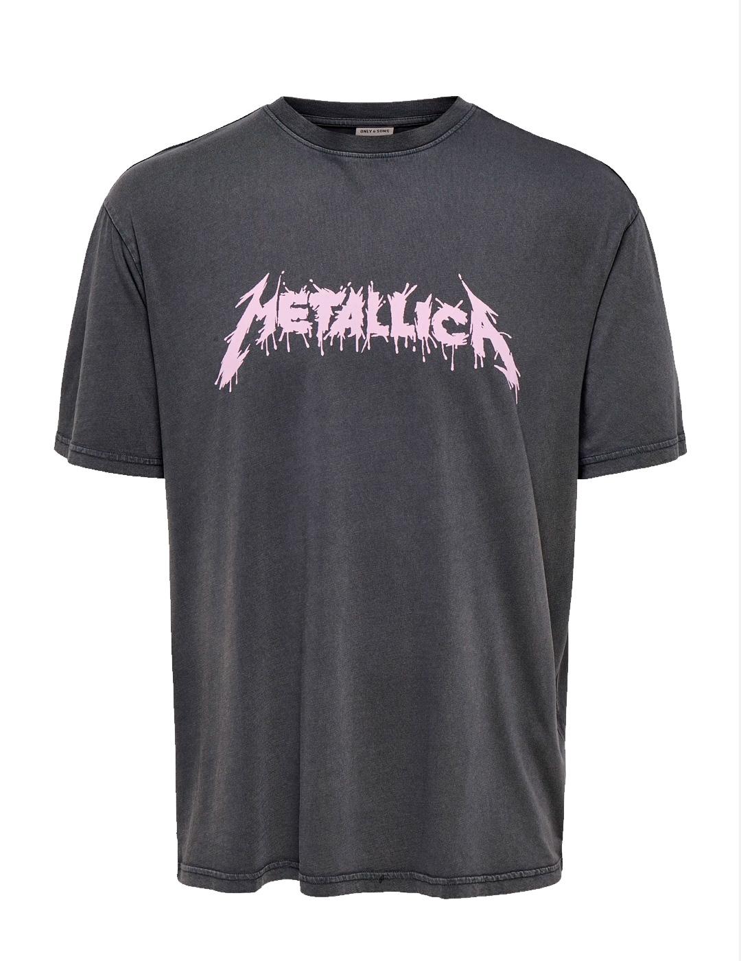 Camiseta Only & Sons METALLICA gris para hombre