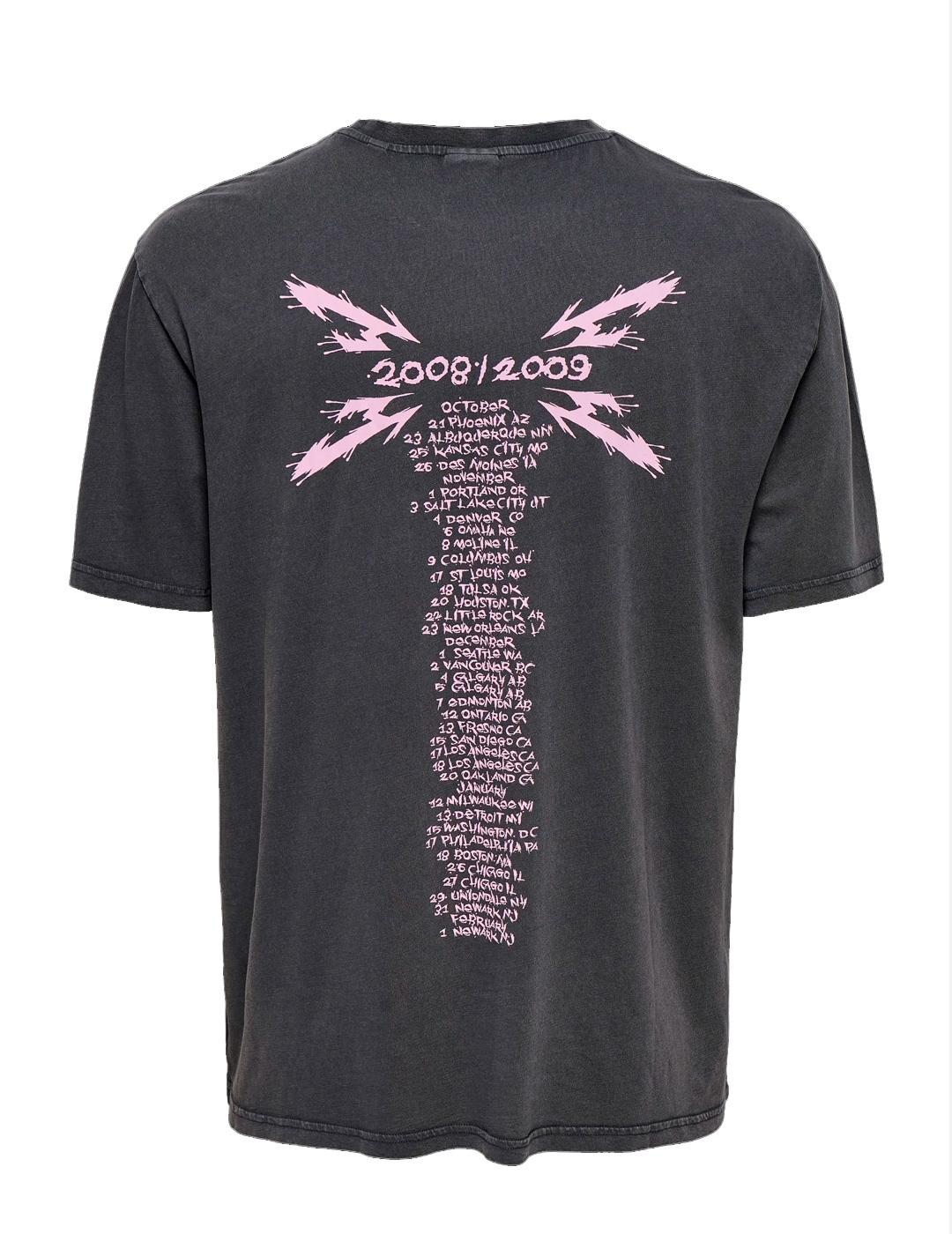 Camiseta Only & Sons METALLICA gris para hombre