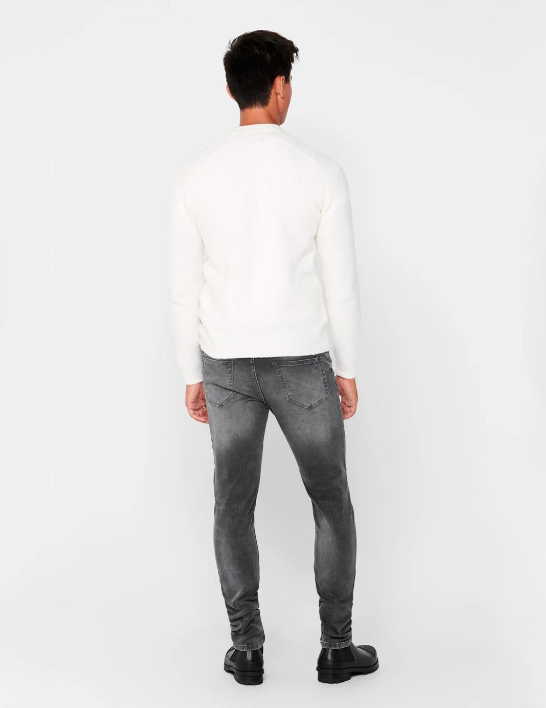 Vaquero Only & Sons LOOM SLIM gris para hombre